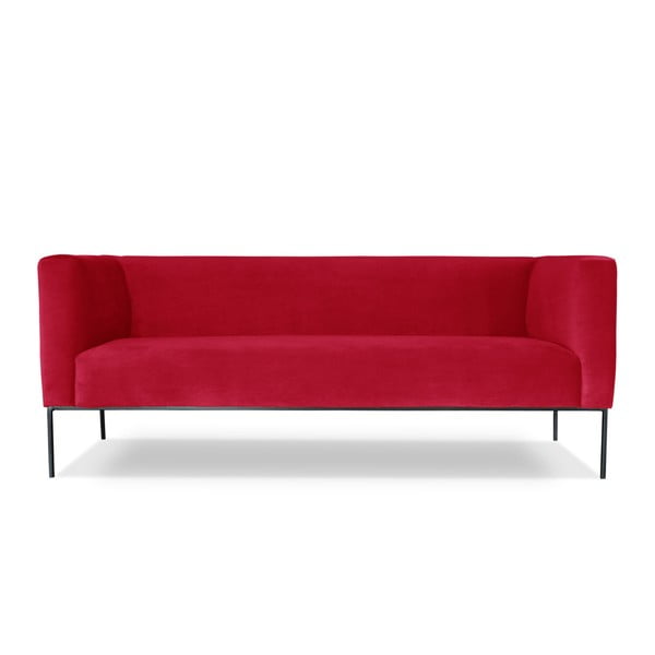 Sarkans trīsvietīgs dīvāns Windsor & Co. Dīvāni Neptūns