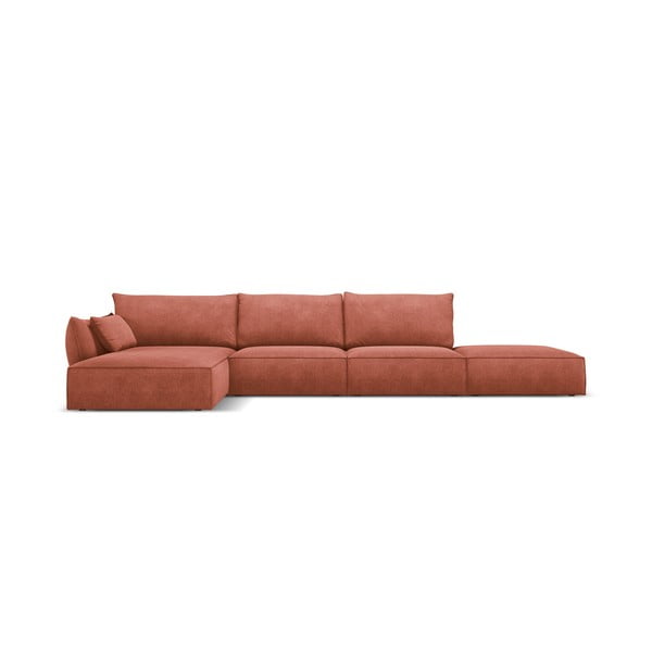 Sarkans stūra dīvāns (kreisais stūris) Vanda – Mazzini Sofas