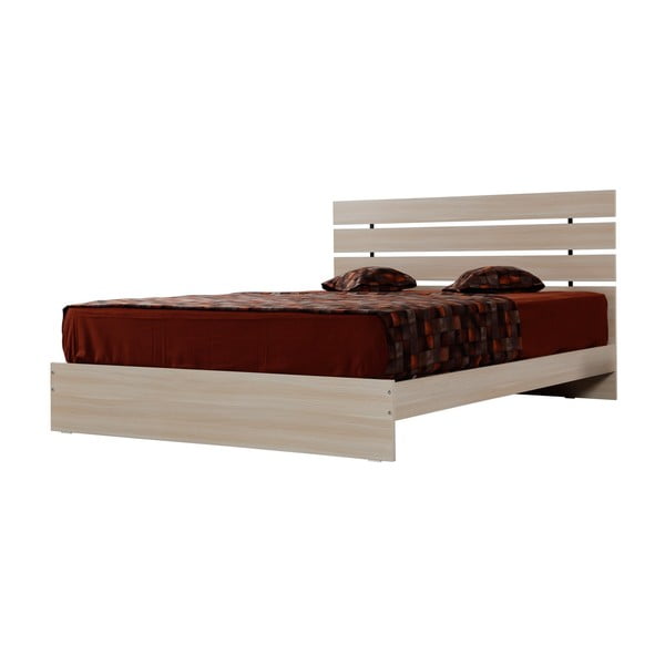 Dabīga toņa divvietīga gulta 160x200 cm Fuga – Kalune Design
