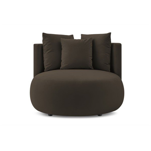 Brūns samta atpūtas krēsls Cesar – Bobochic Paris-image-3