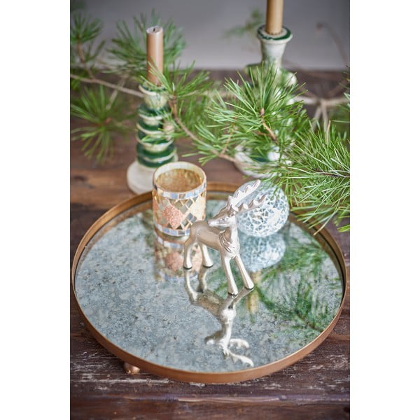 Stikla dekoratīva paplāte ø 35 cm Glacier – Bloomingville-image-3