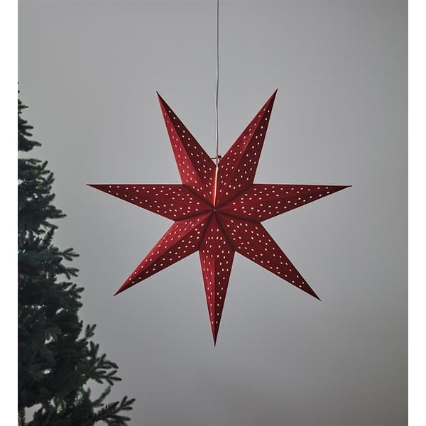 Sarkans piekaramais gaismas dekors Markslöjd Clara, augstums 75 cm