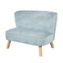 Gaiši zils samta bērnu dīvāns 70 cm Lil Sofa – Roba