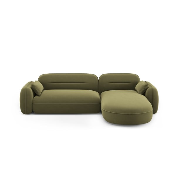Zaļš samta stūra dīvāns (ar labo stūri) Audrey – Interieurs 86