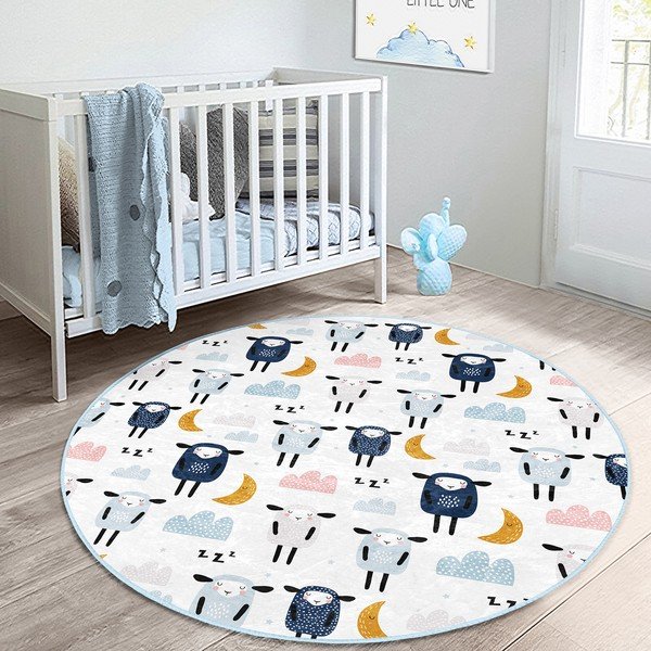 Balts bērnu paklājs ø 120 cm Comfort – Mila Home-image-3