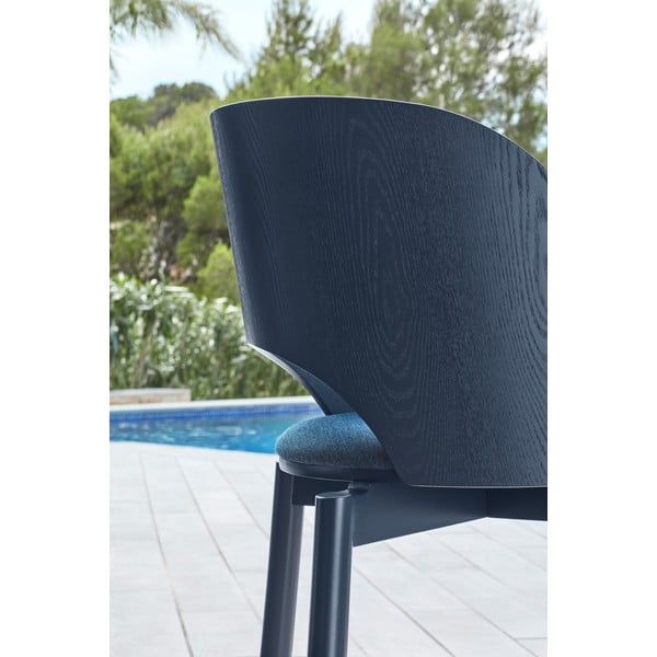 Zils polsterēts ēdamistabas krēsls Dam – Teulat-image-2