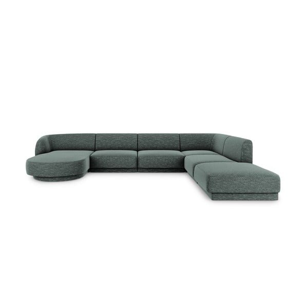 Tumši zaļš stūra dīvāns (labais stūris) Miley – Micadoni Home