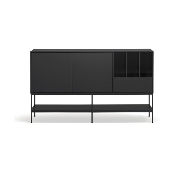 Melna kumode 166x98x45 cm Platt – Teulat