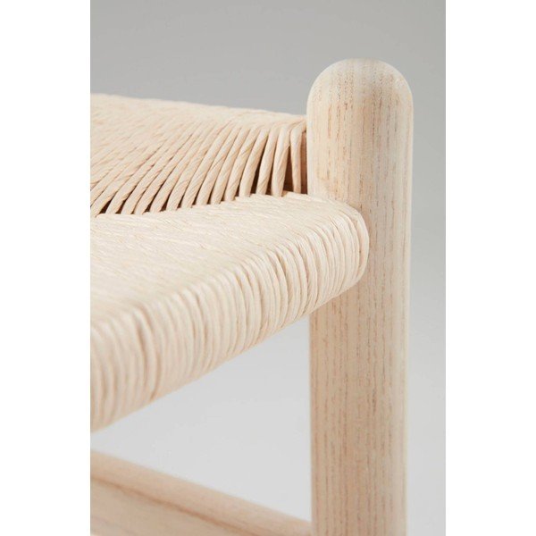 Gaiša dabīga toņa gobas masīvkoka bāra taburete (sēdekļa augstums 63 cm) Nattavaara – Jotex-image-4