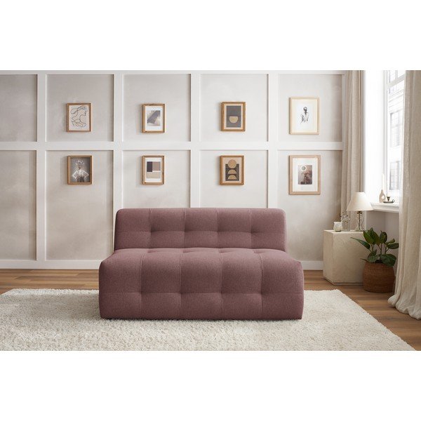 Tumši rozā dīvāna modulis Kleber – Bobochic Paris-image-1