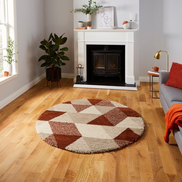 Paklājs Think Rugs Royal Nomadic Dark Triangle, ø 160 cm-image-1