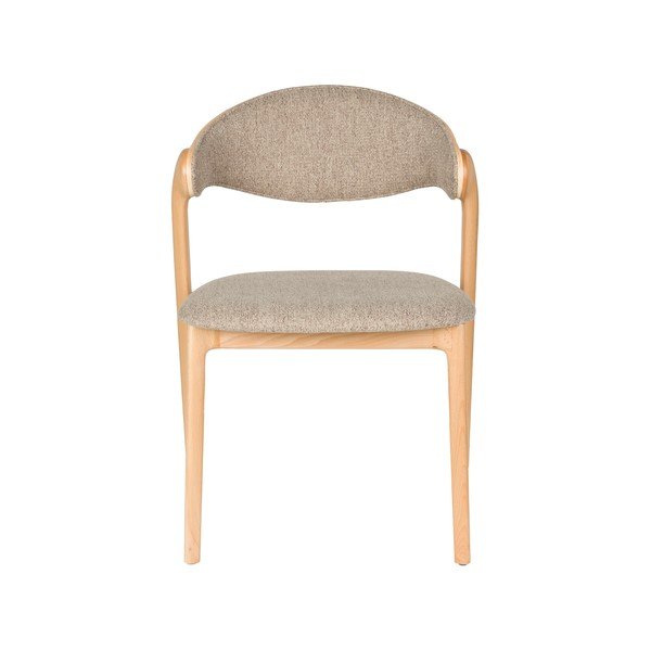 Pelēkbēšs polsterēts pusdienu krēsls Babington – Dutchbone-image-2