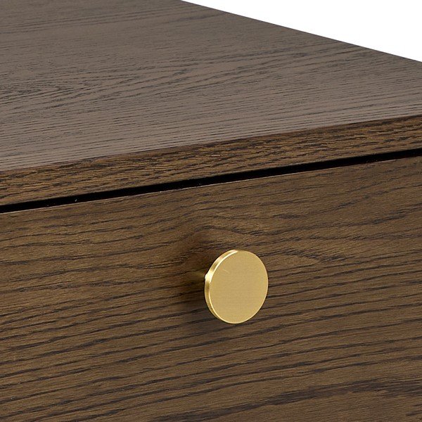 Tumša dabīga toņa naktsskapītis ar ozolkoka imitāciju Monfort – Actona-image-4