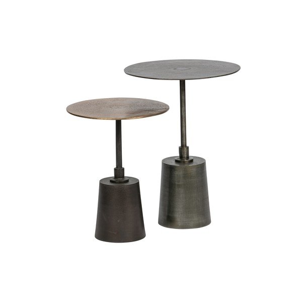 2 metāla glabāšanas galdu komplekts BePureHome Crush, ø 42 cm