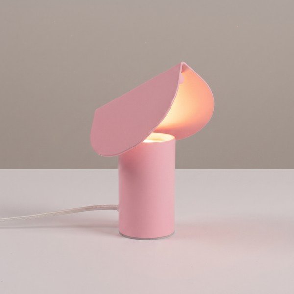 Rozā alumīnija LED galda lampa (augstums 15 cm) BISCUIT – Thoro-image-1
