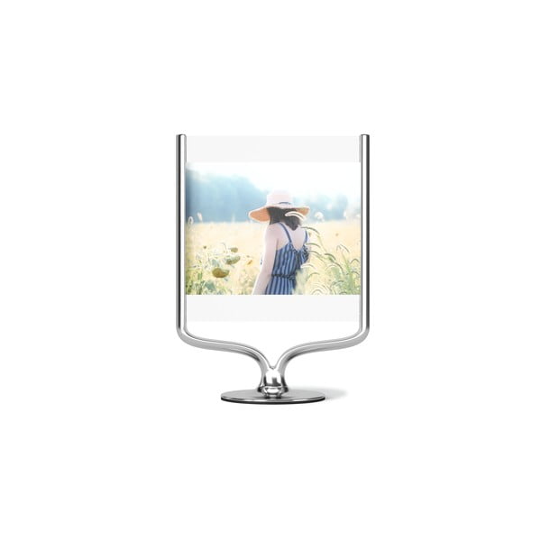 Sudraba krāsas metāla stāvošs foto rāmis 18x25 cm Wishbone – Umbra-image-4