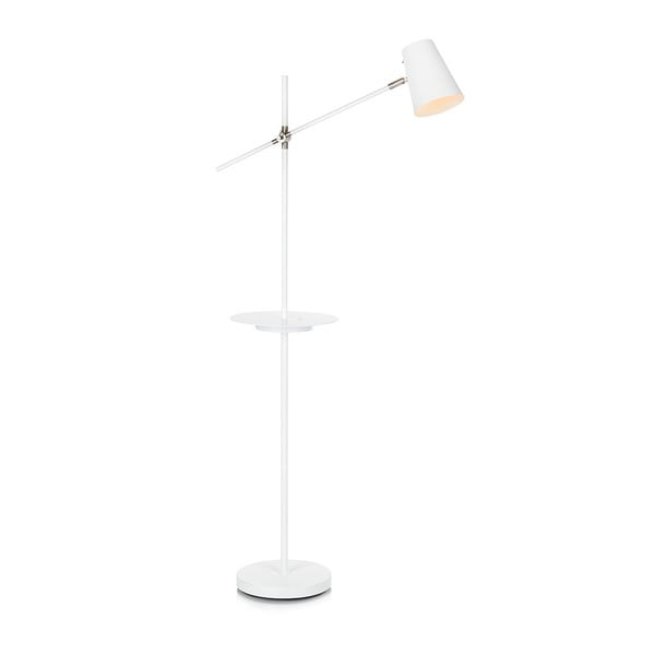 Balta brīvi stāvoša lampa ar glabāšanas nodalījumu Markslöjd Linear