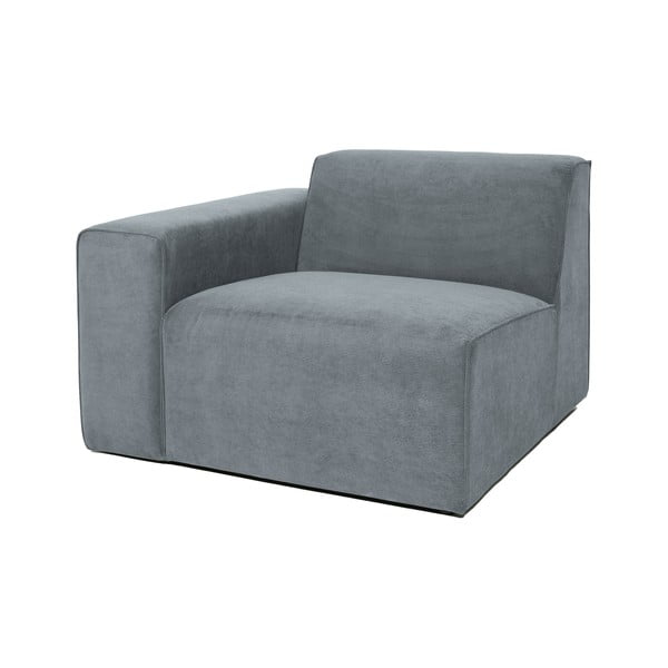 Pelēks velveta modulārais dīvāns (ar kreiso stūri) Sting – Scandic-image-1