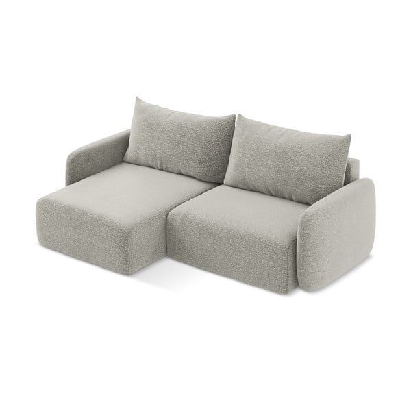 Gaiši pelēks salokāms/ar uzglabāšanas vietu stūra dīvāns (ar kreiso stūri) Kalena – Makamii-image-3