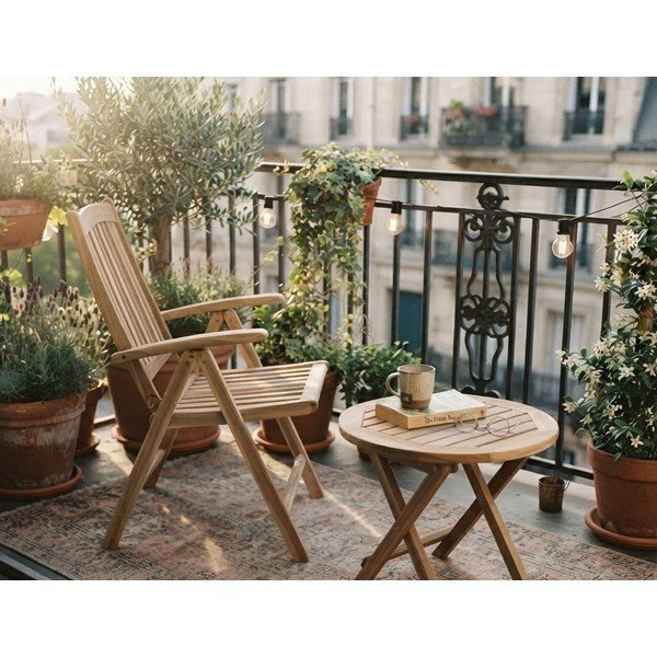 Dārza krēsls no tīkkoka Garden Pleasure Java-image-1