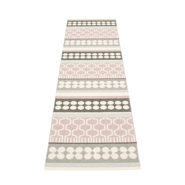Gaiši rozā/pelēks iekštelpu un āra celiņa paklājs 70x270 cm Asta Pale Rose – Pappelina