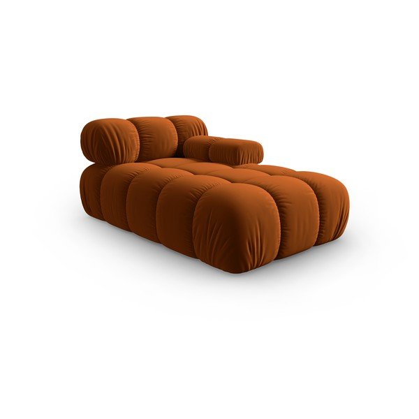 Oranžs samta zvilnis (ar labo stūri) Bellis – Micadoni Home-image-3