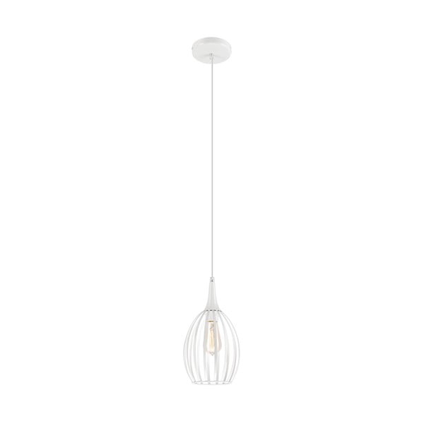 Balta piekaramā lampa ø 17,5 cm Vincent – LAMKUR