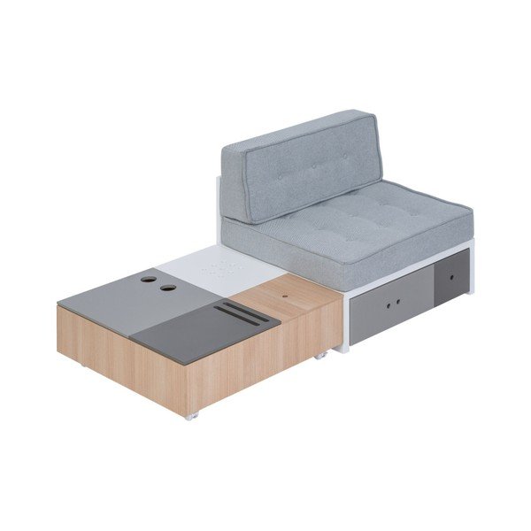 Daudzfunkcionāls kafijas galdiņš uz riteņiem ar uzglabāšanas vietu Vox Custom-image-3