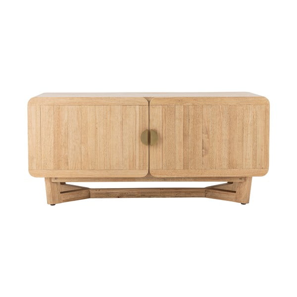 Dabīga toņa gumijkoka masīvkoka kumode 120x55x45 cm Serrone – Bloomingville