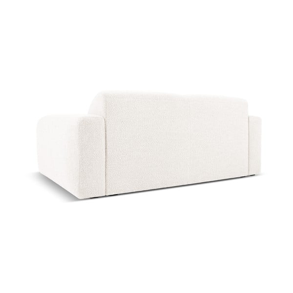 Balts dīvāns no buklē auduma 170 cm Molino – Micadoni Home-image-3