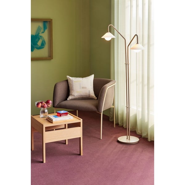 Bēša stāvlampa ar stikla abažūru (augstums 165 cm) Come – Hübsch-image-2