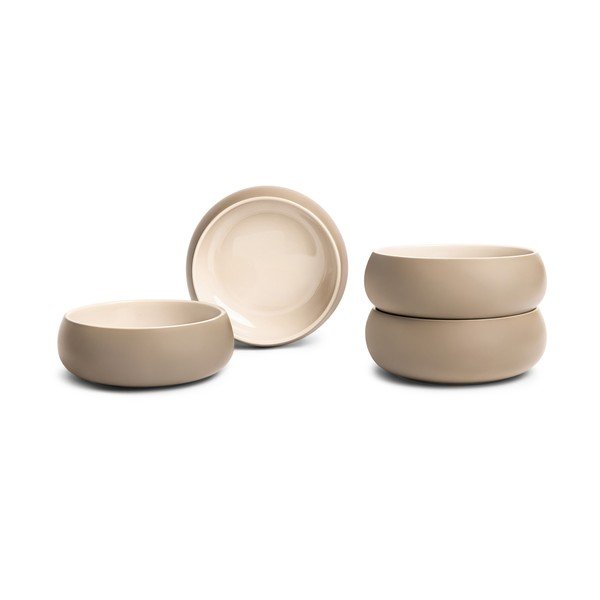 Bēšas akmensmasas zupas/ramen zupas bļodiņas (4 gab.) 1 l Terra Vira – Bonami Selection