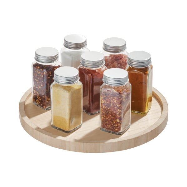 Rotējošs virtuves organizators no paulovnijas koka iDesign, ø 26,7 cm-image-2