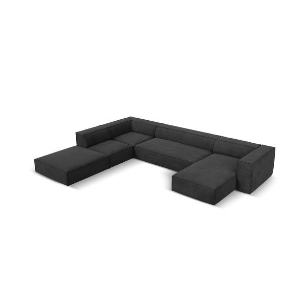 Tumši pelēks stūra dīvāns (kreisais stūris) Madame – Windsor & Co Sofas-image-2