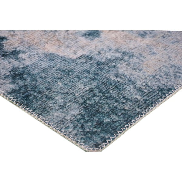 Zils/krēmkrāsas mazgājams paklājs 80x50 cm – Vitaus-image-2