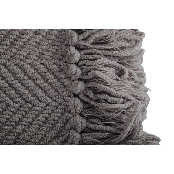 Pelēks pleds no šenila 130x170 cm Renee – Tiseco Home Studio-image-1