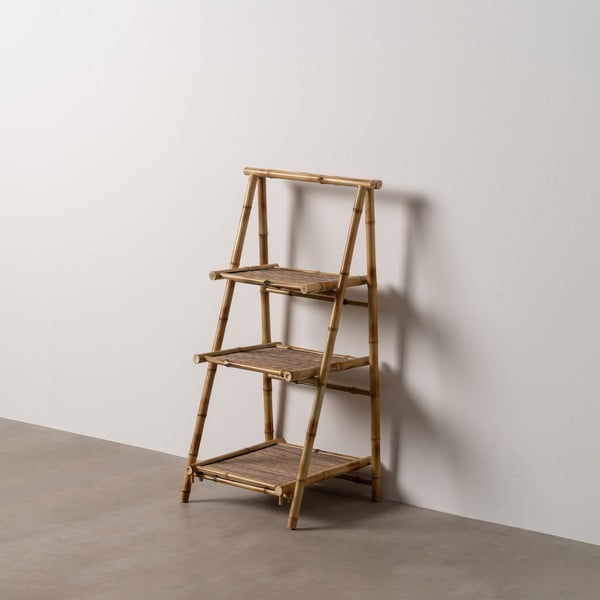 Dabīga toņa bambusa plaukts 48x100x45 cm Manali – Ixia-image-1