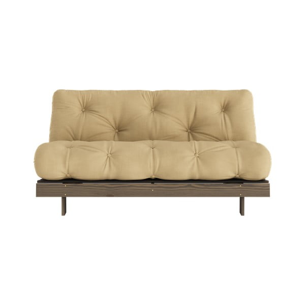 Sinepju dzeltens/bēšs izvelkamais dīvāns 160 cm Roots – Karup Design