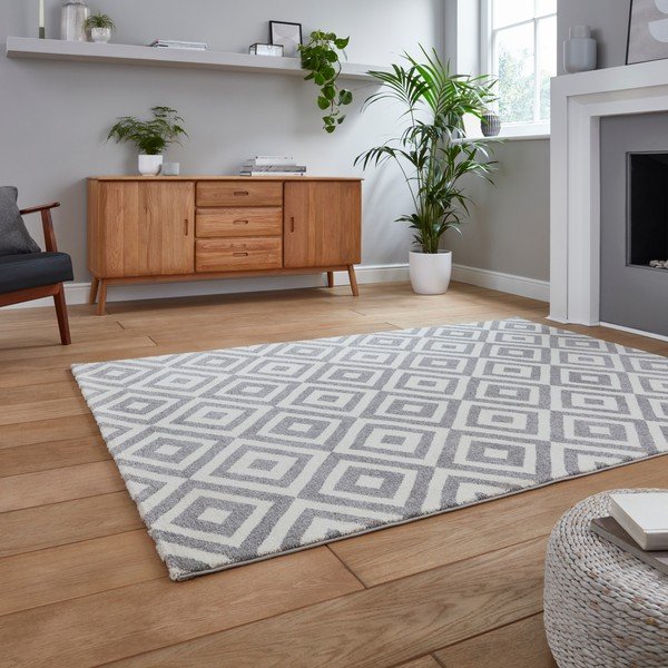Pelēks paklājs Think Rugs Brooklyn Dice, 160 x 220 cm-image-2
