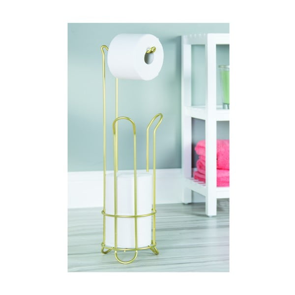 Zelta krāsas tērauda tualetes papīra turētājs Classico – iDesign-image-4