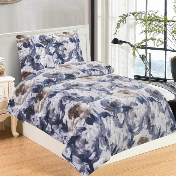 Violeta vienguļamā mikroplīša gultas veļa 140x200 cm Riana – My House