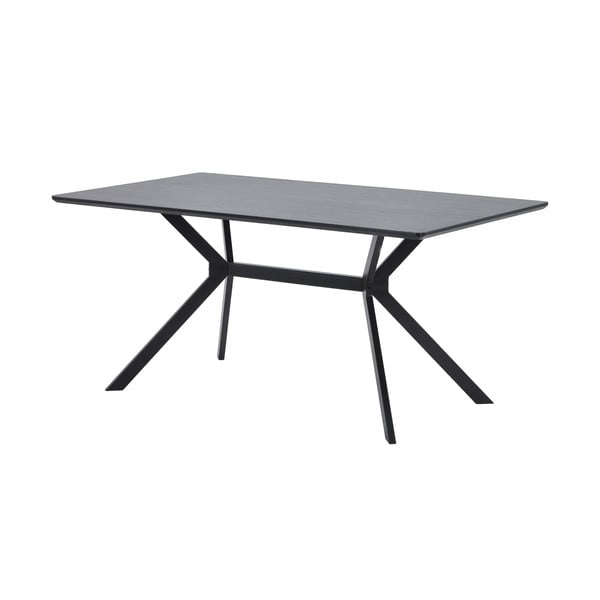 Melns ēdamgalds WOOOD Bruno, 160 x 90 cm-image-2