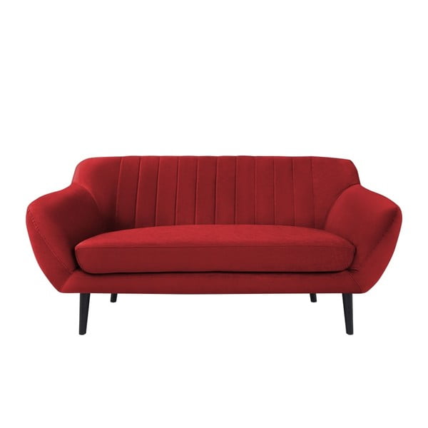 Sarkans samta dīvāns Mazzini Sofas Toscane, 158 cm