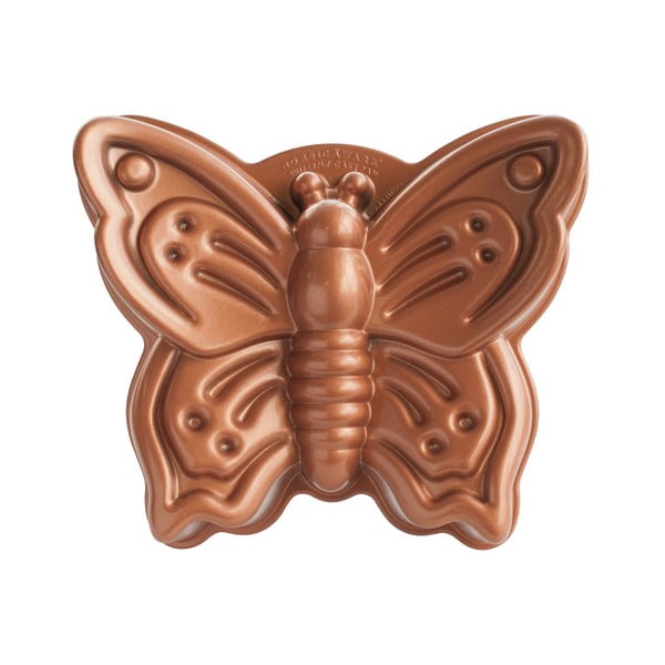 Kūku veidne taureņa formā vara krāsā Nordic Ware Butterfly, 2,1 l