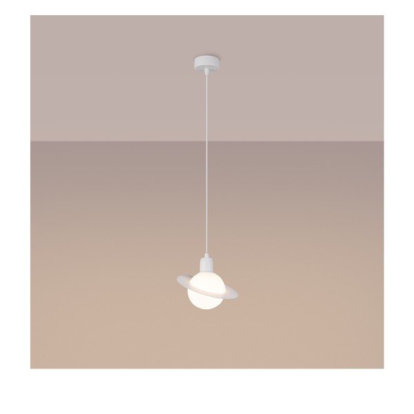 Balta bērnu lampa ar stikla abažūru Mab – Sollux-image-4