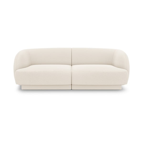 Bēšs dīvāns no buklē auduma 184 cm Miley – Micadoni Home