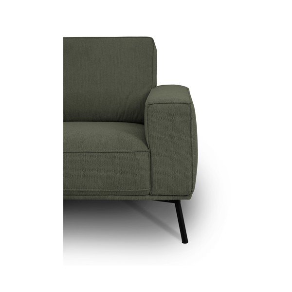 Tumši zaļš stūra dīvāns no šenila auduma (ar kreiso stūri/L veida) Amsterdam – Scandic-image-4