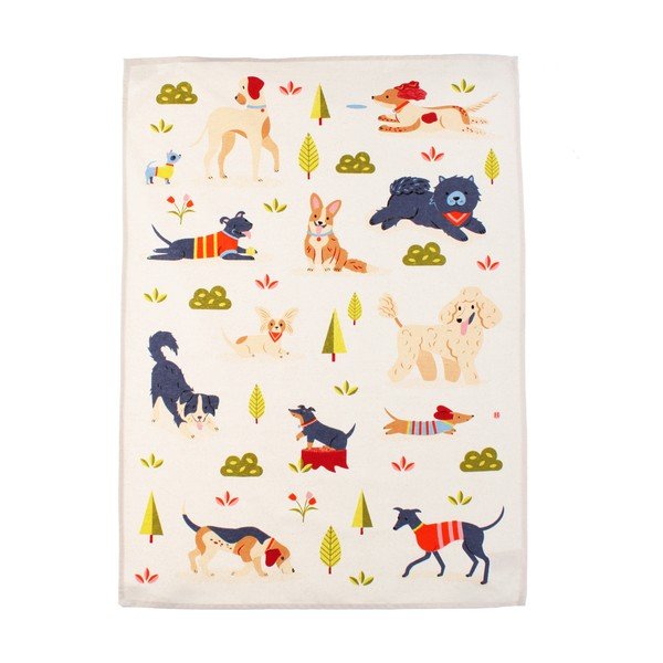 Kokvilnas trauku dvielis 70x50 cm Dog Park – Rex London
