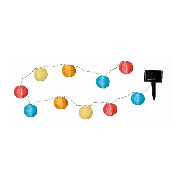 Āra LED lampiņu virtene ar saules baterijām Star Trading Festival, garums 2,7 m