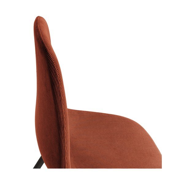 Terakotas oranži polsterēti pusdienu krēsli (4 gab.) Minka – Marckeric-image-3